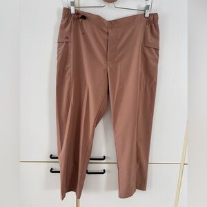 Women Black Mountain Cargo Pants Anti UV Outdoor Dry Stretch Hiking Spring Tan